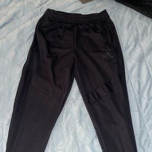 Black adidas soccer sweat pants